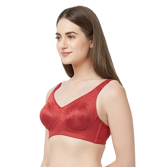SOIE Women’s Minimizer Bra – Poly Spandex, Full Coverage, Non-Wired